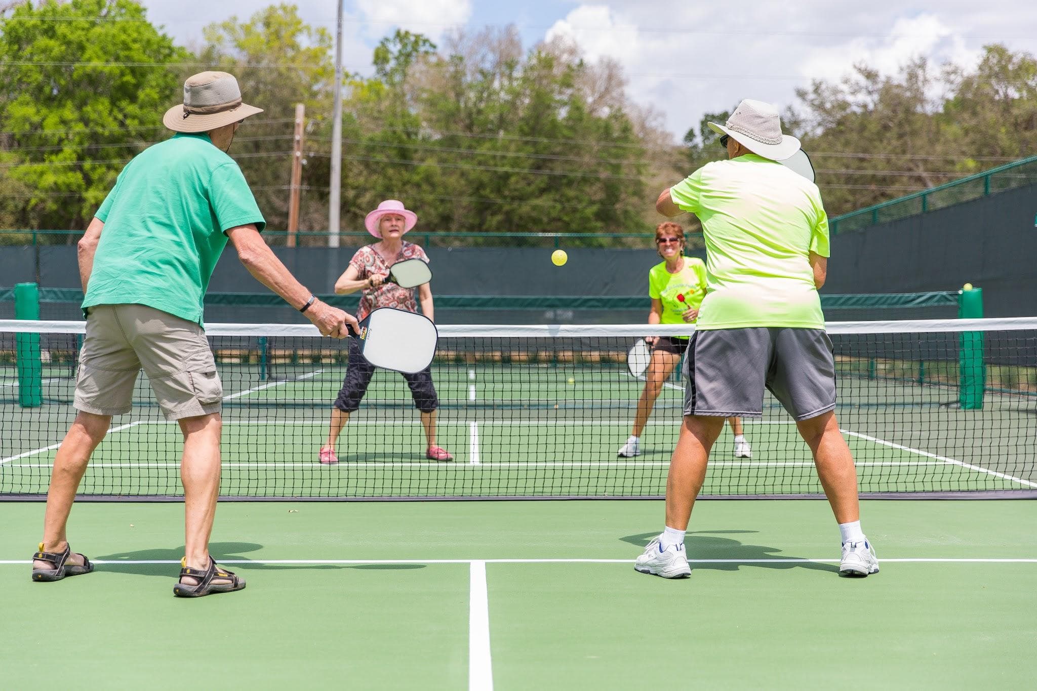 Pickleball play in Austin, TX