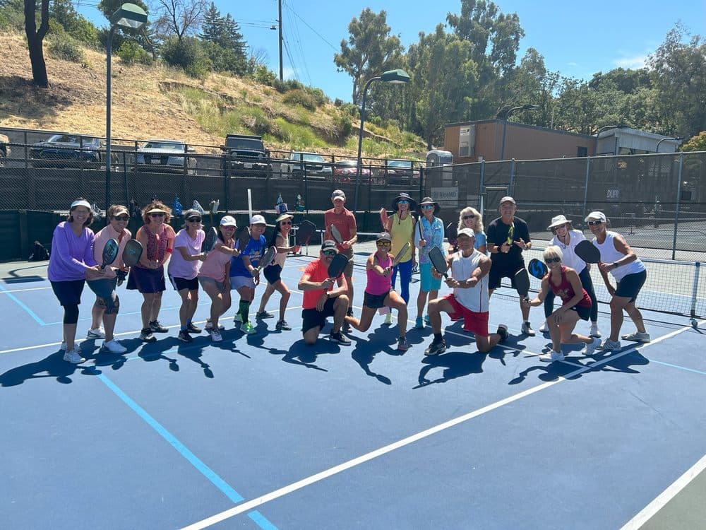 Pickleball play in Lafayette, CA